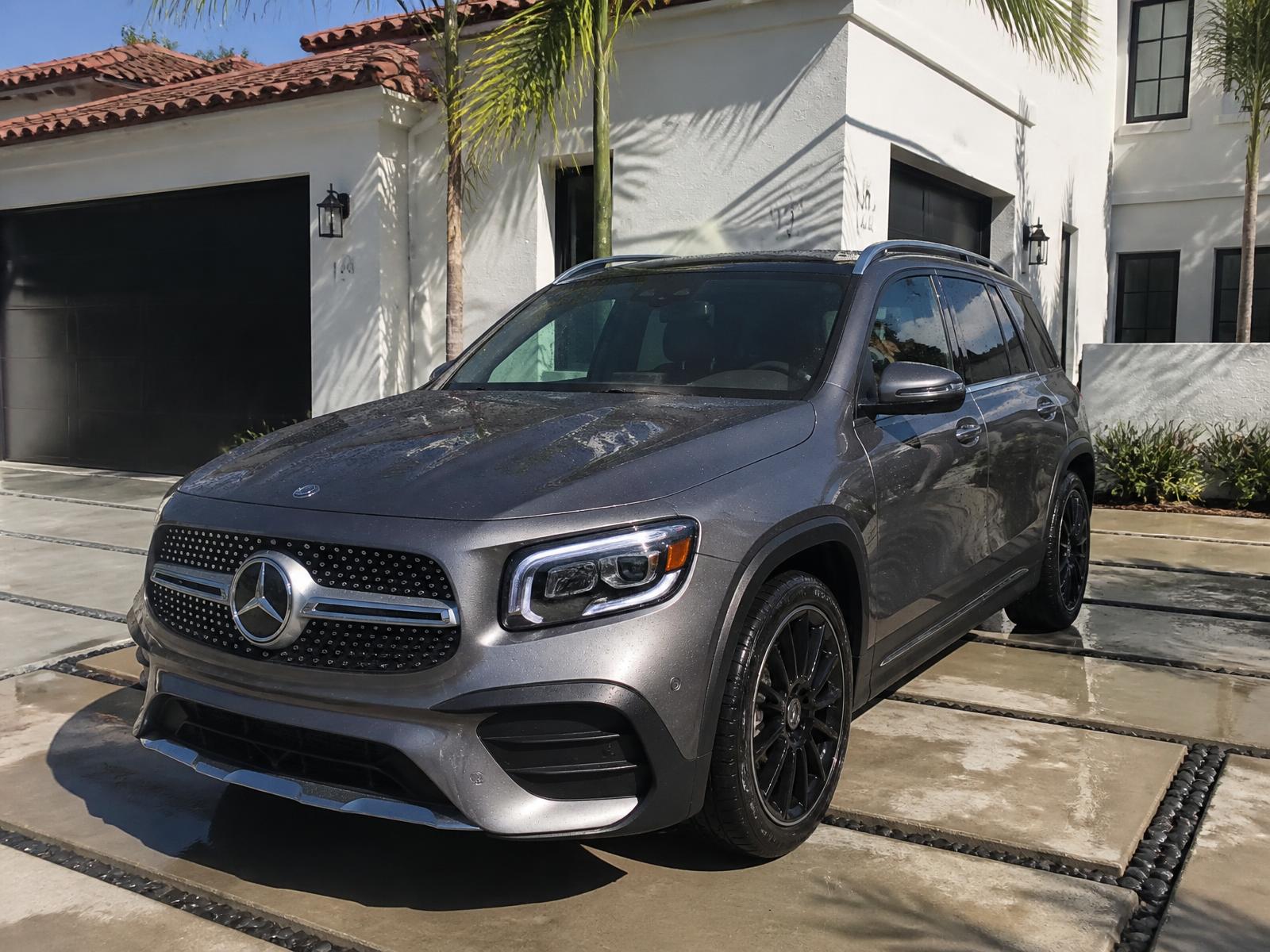 Freshly detailed SUV in a Southern California driveway